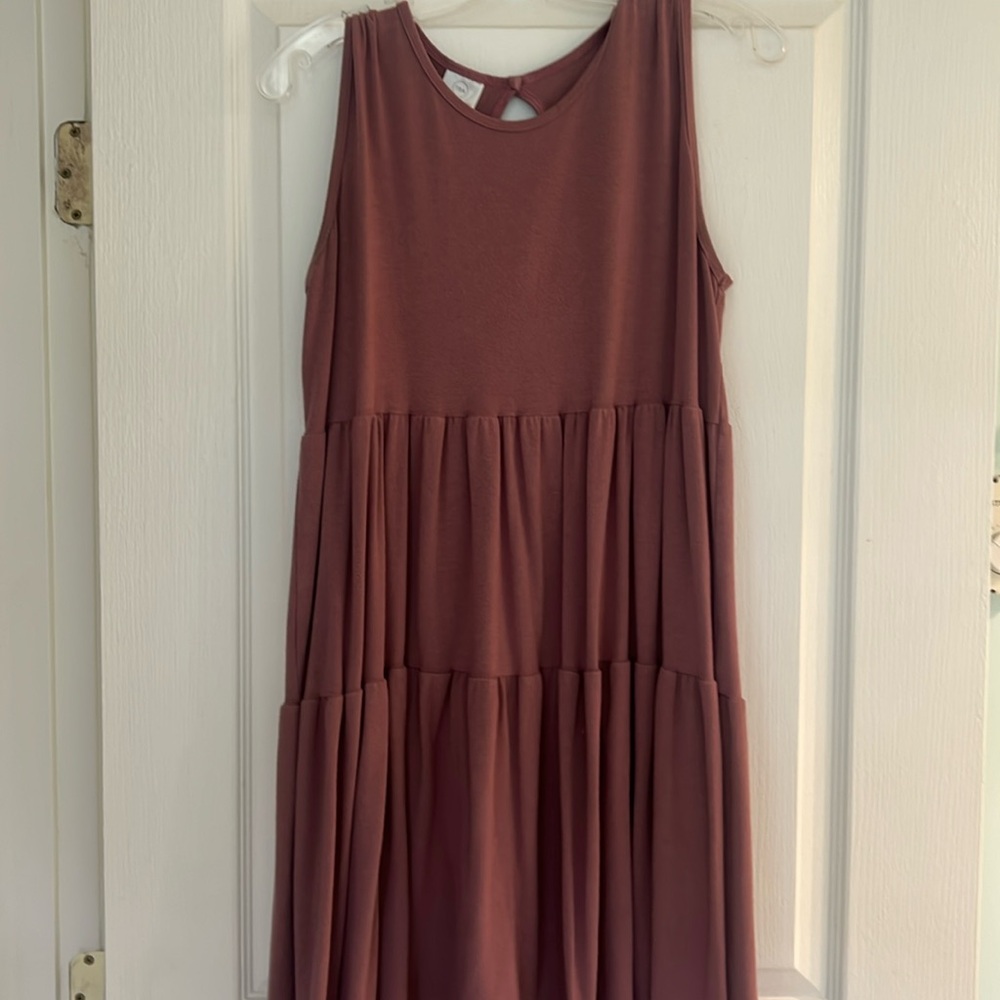 Mauve babydoll dress